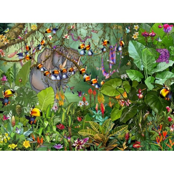 Ruyer Francois, Tukany w dżungli (2000el.)​​​​  - Sklep Art Puzzle